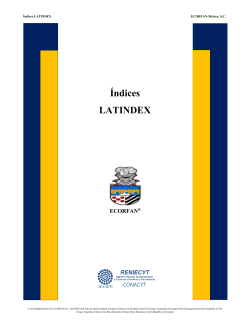 &Iacute;ndices LATINDEX