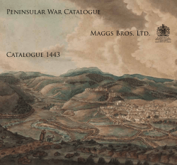 Peninsular War Catalogue. 2010
