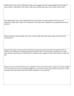 John added liquid soap to the cylindrical fill cup of his