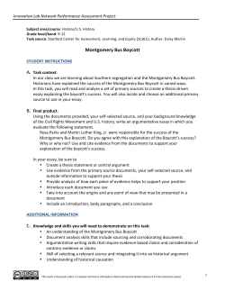 Montgomery Bus Boycott