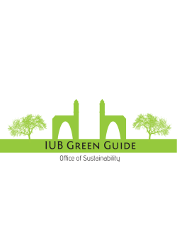 IUB Green Guide - Indiana University Bloomington