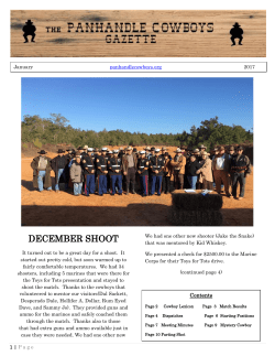 January - Panhandle Cowboys