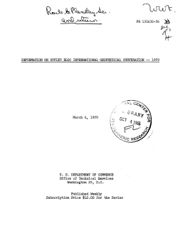 PB 131632-56 INFORMATION ON SOVIET .BLOC INTERNATIONAL