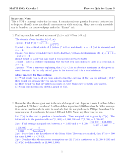 This is NOT a thorough review for the exam. It contains only one