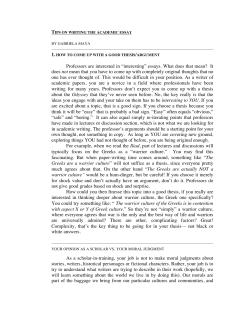 writing the academic essay