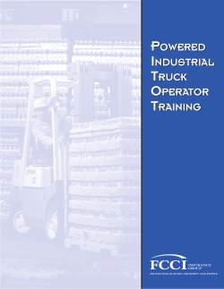 powered industrial truck operator training