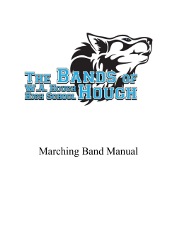 Marching Band Manual - Hough High School Bands