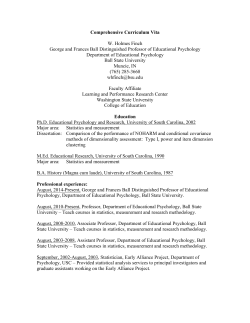 Vita - Ball State University