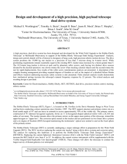 Design and development of a high precision, high payload