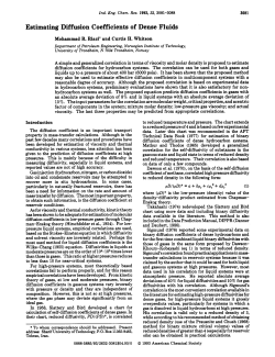 Estimating Diffusion Coefficients of Dense Fluids