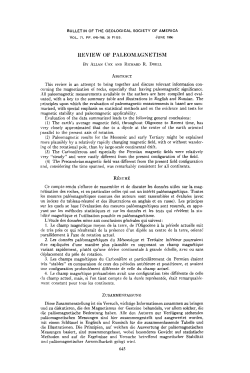 Cox, A. and Doell, R.R., Review of paleomagnetism, Bull. Geol. Soc
