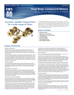Dual Body Compound Meters - 50, 75, 100 and 150
