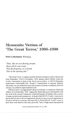 this PDF file - Journal of Mennonite Studies