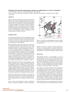 Lithologic characterization using magnetic and gravity