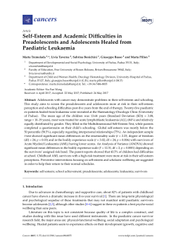 Self-Esteem and Academic Difficulties in Preadolescents and