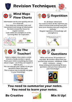 Revision Techniques - Castle School