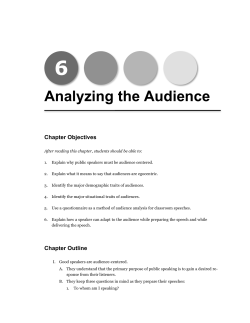 Analyzing the Audience