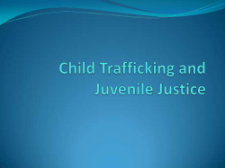 Human Trafficking and Juvenile Justice