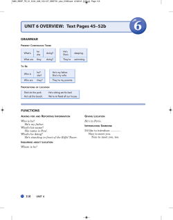 UNIT 6 OVERVIEW: Text Pages 45&ndash;52b