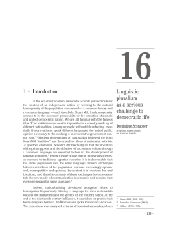 Linguistic pluralism as a serious challenge to democratic life