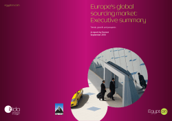 Europe`s global sourcing market: Executive summary