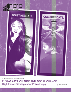 FUSING ARTS, CULTURE AND SOCIAL