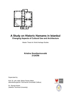 A Study on Historic Hamams in Istanbul - WWW-Docs for TU
