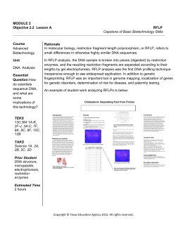MODULE 2 Objective 2.2 Lesson A RFLP Capstone of Basic