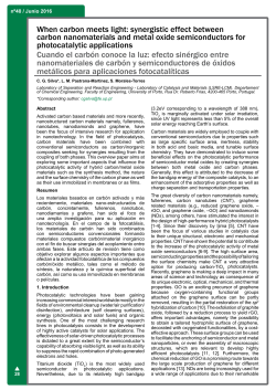 synergistic effect between carbon nanomaterials and metal oxide