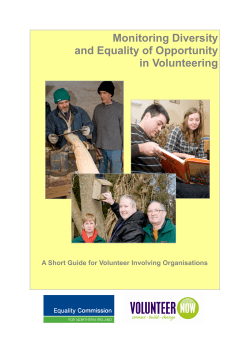Monitoring Diversity and Equality of Opportunity in