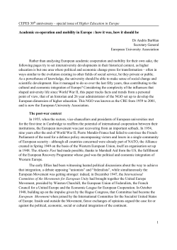 English - European University Association