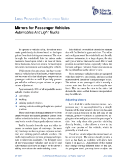 Mirrors for Passenger Vehicles