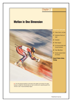 Chapter (2) Motion in one dimension (part 2)