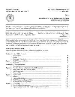 BY ORDER OF THE AIR FORCE PAMPHLET 91