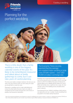 Planning for the perfect wedding