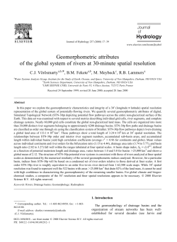Geomorphometric attributes of the global system of rivers at 30