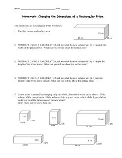 Homework: Changing the Dimensions of a Rectangular Prism