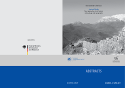 abstracts - Deutsches Arch&auml;ologisches Institut