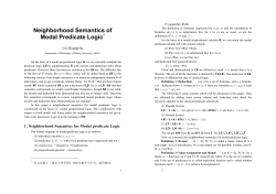 Neighborhood Semantics of Modal Predicate Logic
