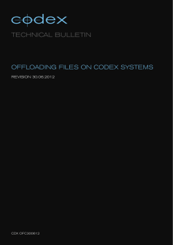 Offloading files from a Codex System