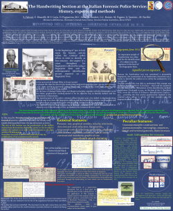 The Handwriting Section at the Italian Forensic