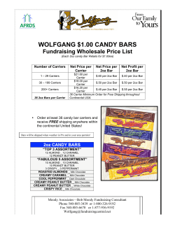 wolfgang $1.00 candy bars