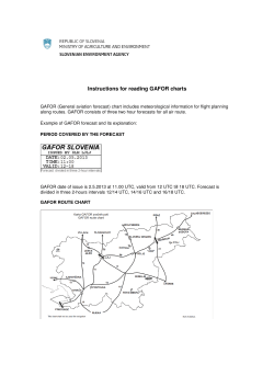 Instructions for reading GAFOR charts