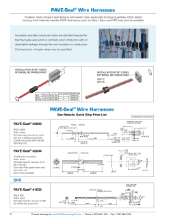 PAVE-Seal® Wire Harnesses