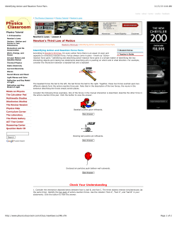 Identifying Action and Reaction Force Pairs