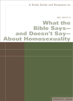 Mel White`s What the Bible Says