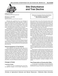 Site Disturbance and Tree Decline - OSU Fact Sheets