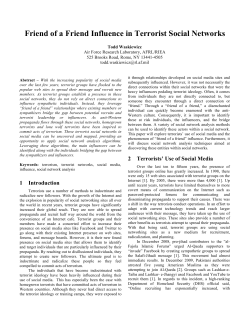 Friend of a Friend Influence in Terrorist Social Networks [open pdf