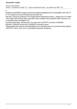 Documental i ter&agrave;pia