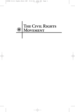 The Civil Rights Movement